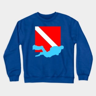 Diver Down Flag Crewneck Sweatshirt